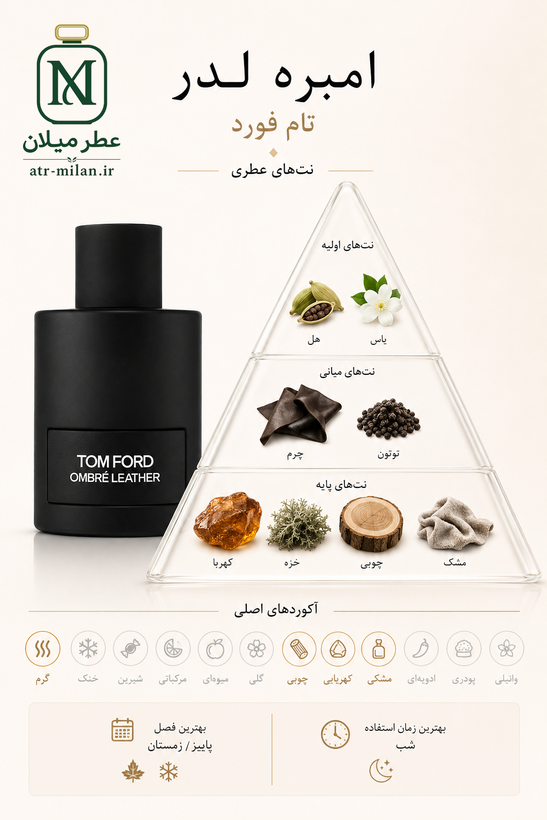 عطر تام فورد آمبر لدر - TOM FORD - Ombre Leather