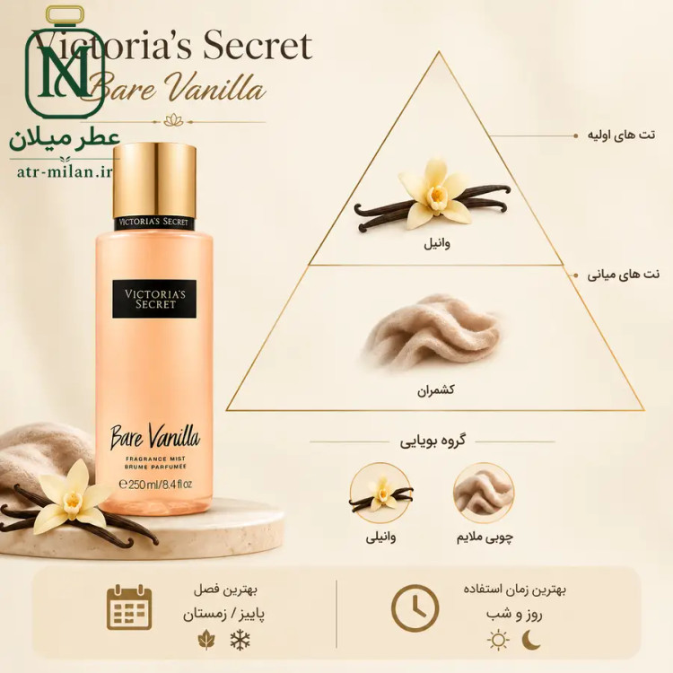 عطر ویکتوریا سکرت بیر وانیلا - VICTORIA'S SECRET - Bare Vanilla